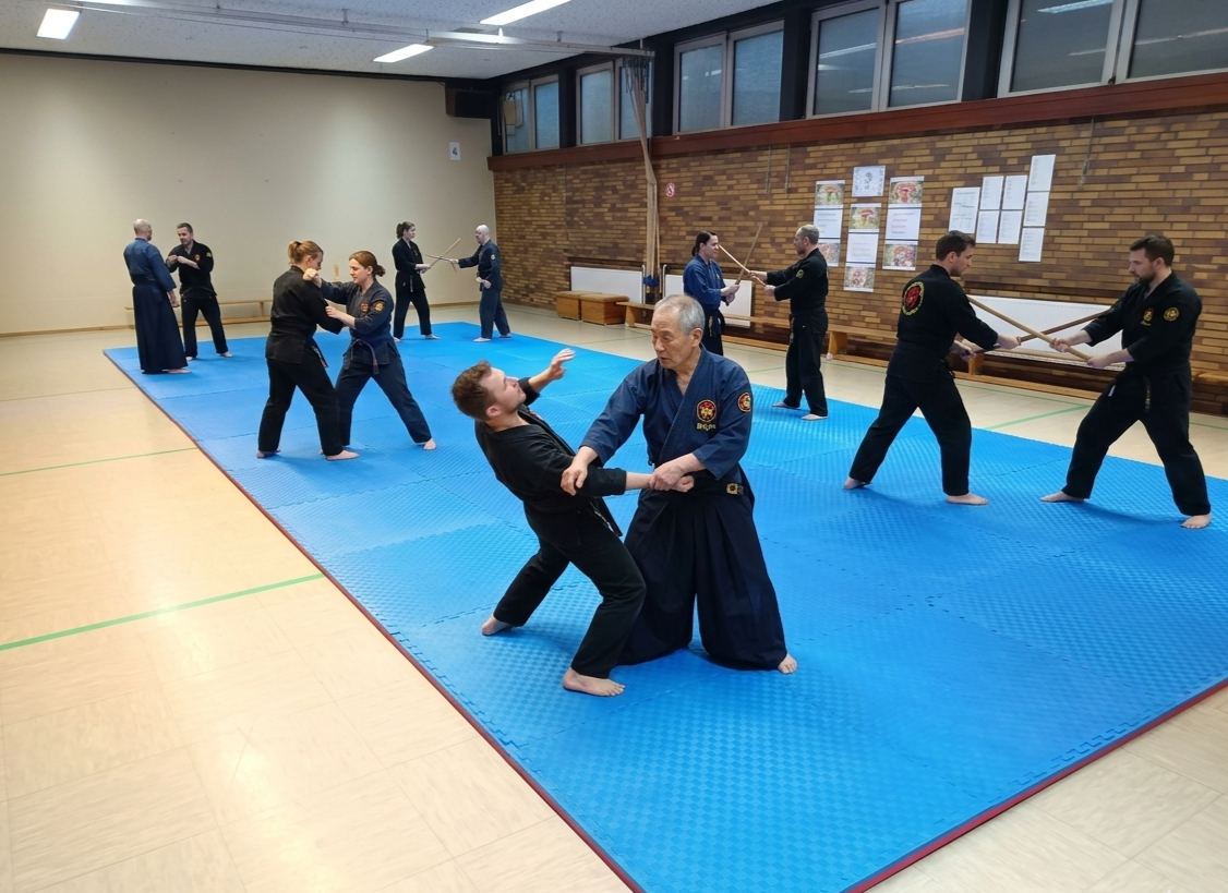 Traditionelles Ninjutsu im Training